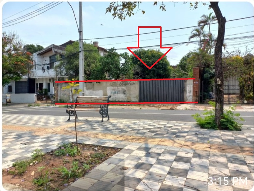 Vendo terreno sobre Avda. Carlos Antonio López – Barrio Sajonia